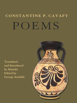 cover image of Constantine P. Cavafy. Poems